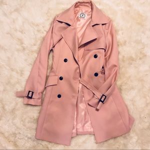 Blushed Pink Trench Coat